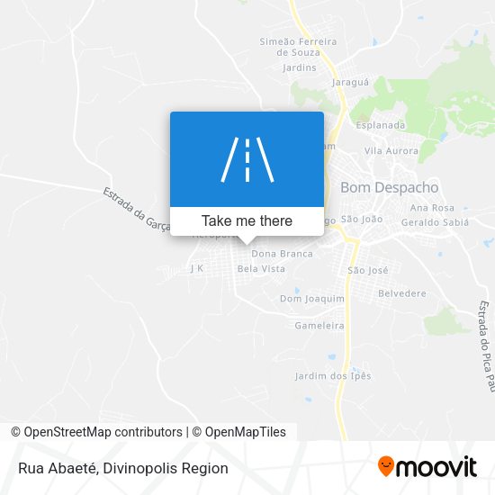Rua Abaeté map