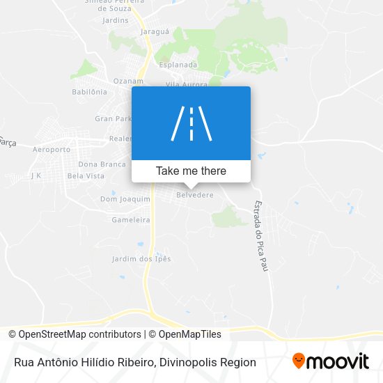 Rua Antônio Hilídio Ribeiro map