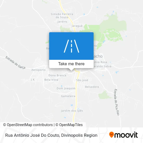 Rua Antônio José Do Couto map
