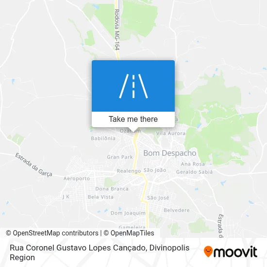 Rua Coronel Gustavo Lopes Cançado map