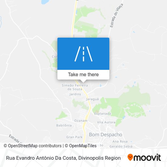 Rua Evandro Antônio Da Costa map