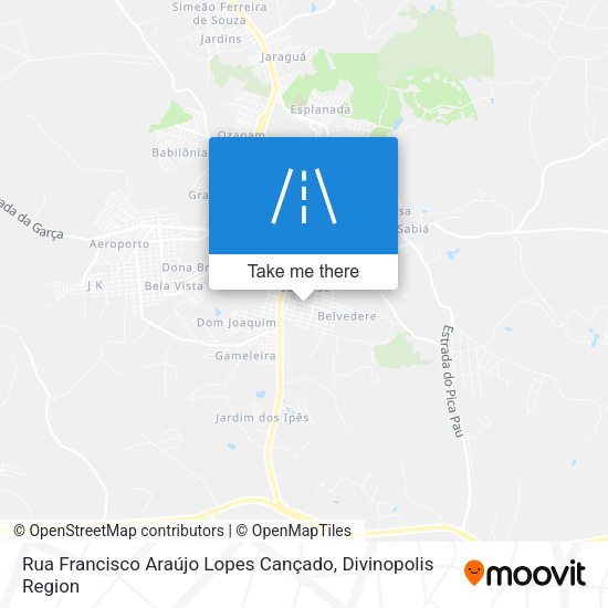 Rua Francisco Araújo Lopes Cançado map