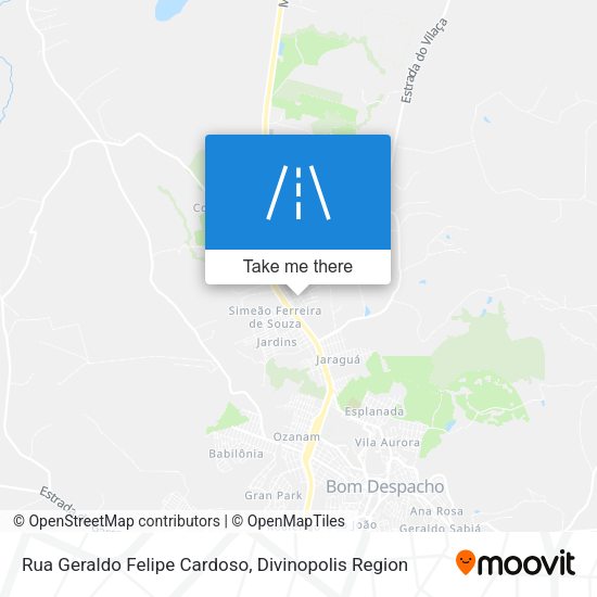 Rua Geraldo Felipe Cardoso map