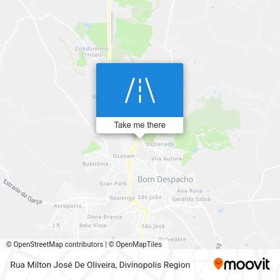 Rua Milton José De Oliveira map