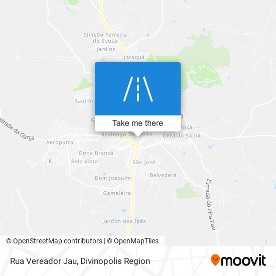 Mapa Rua Vereador Jau