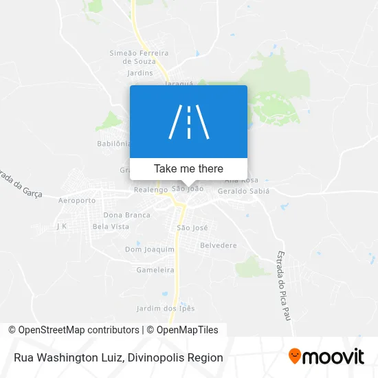 Rua Washington Luiz map