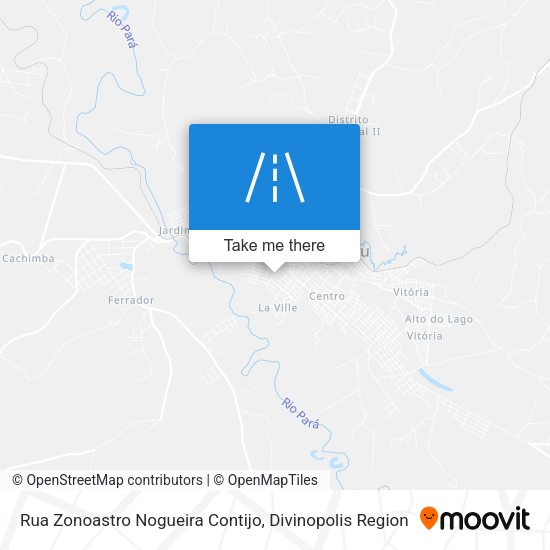Rua Zonoastro Nogueira Contijo map