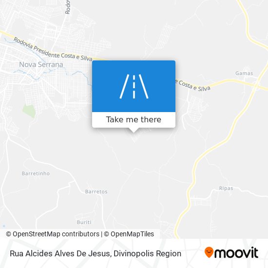 Mapa Rua Alcides Alves De Jesus