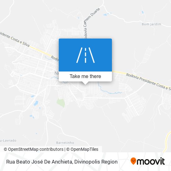 Mapa Rua Beato José De Anchieta