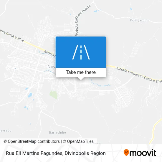 Rua Eli Martins Fagundes map