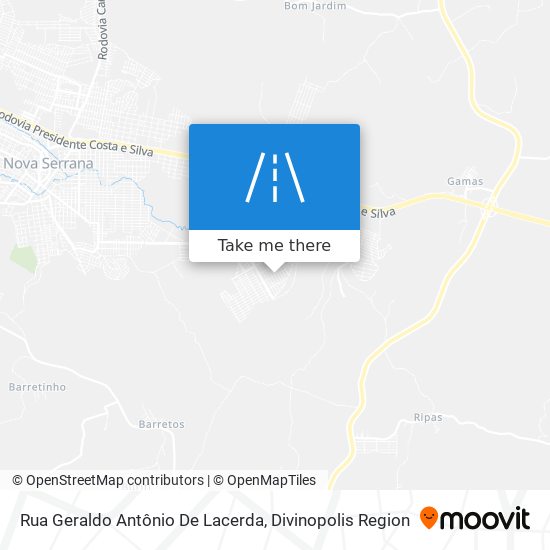 Rua Geraldo Antônio De Lacerda map