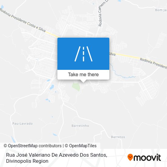 Rua José Valeriano De Azevedo Dos Santos map