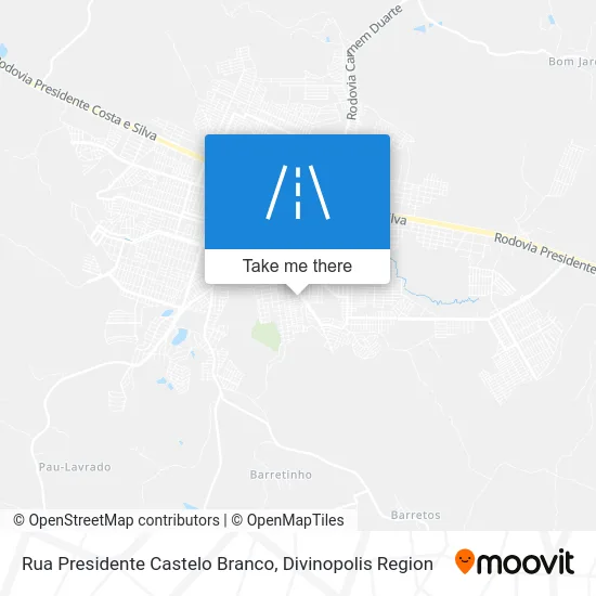 Rua Presidente Castelo Branco map