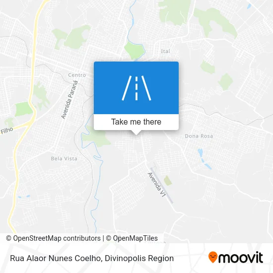 Rua Alaor Nunes Coelho map