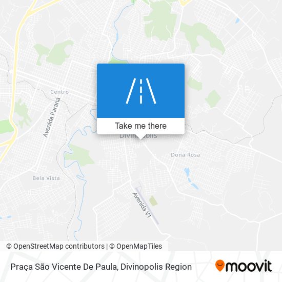 Mapa Praça São Vicente De Paula