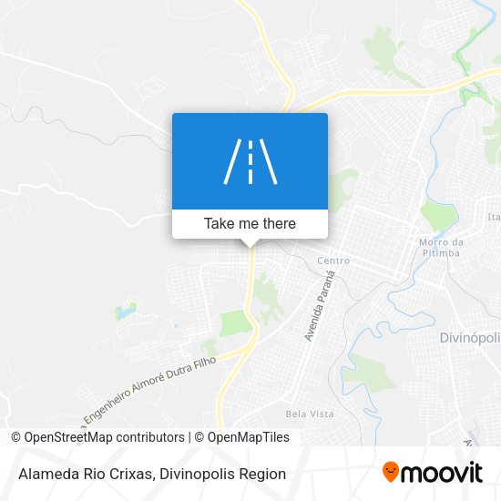 Alameda Rio Crixas map
