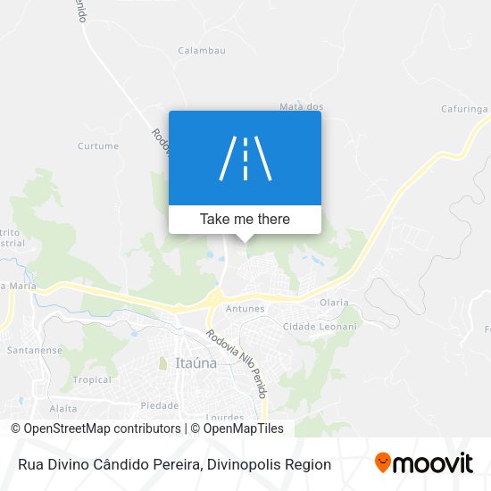 Rua Divino Cândido Pereira map