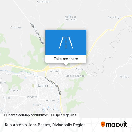Rua Antônio José Bastos map