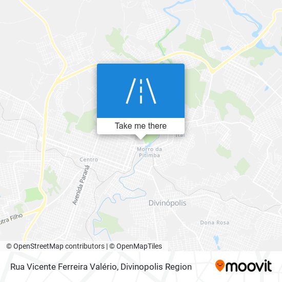 Mapa Rua Vicente Ferreira Valério