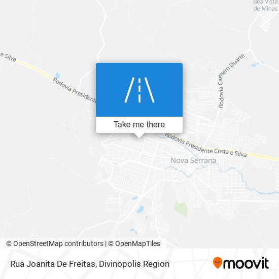 Mapa Rua Joanita De Freitas