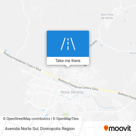 Avenida Norte Sul map