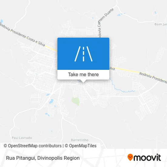 Rua Pitangui map
