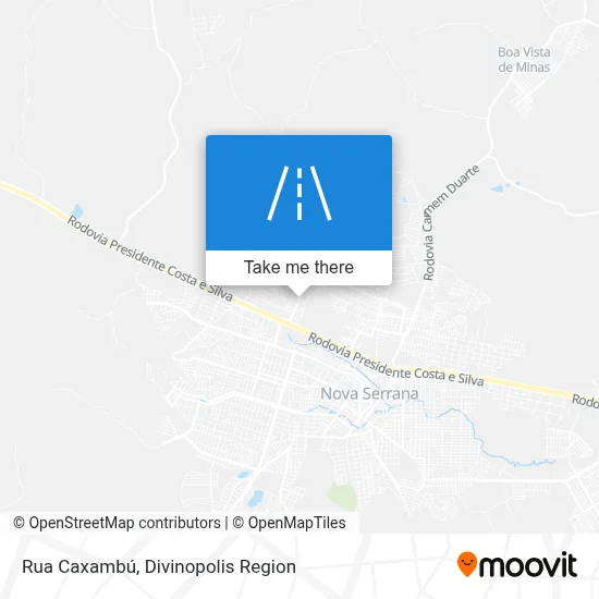 Rua Caxambú map
