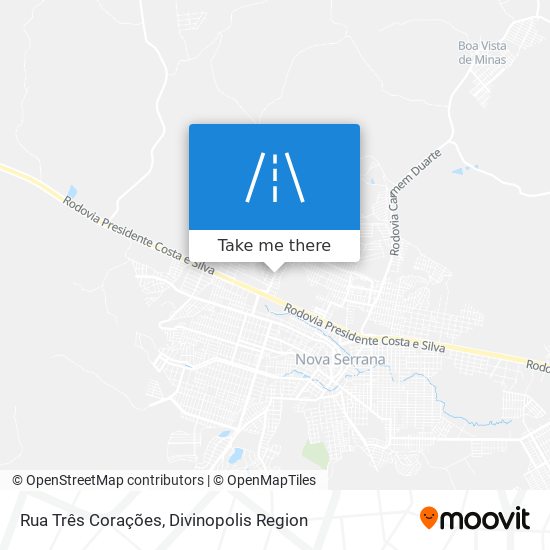 Rua Três Corações map