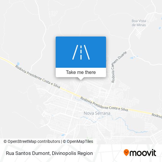 Rua Santos Dumont map