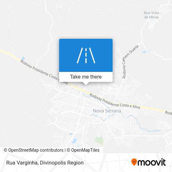 Rua Varginha map