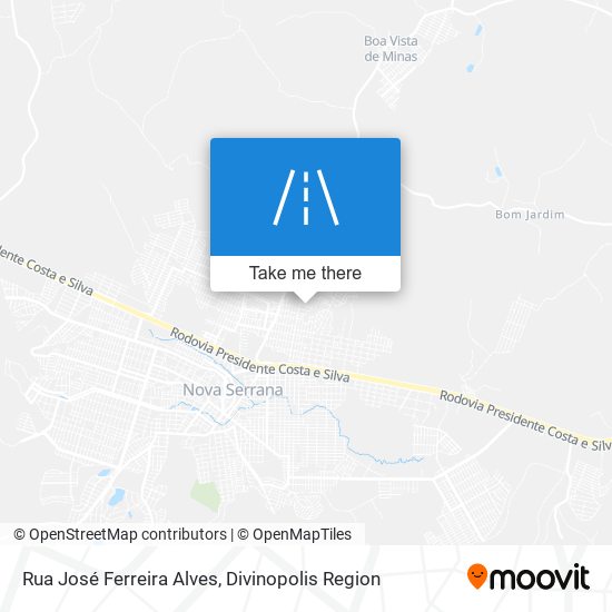 Mapa Rua José Ferreira Alves