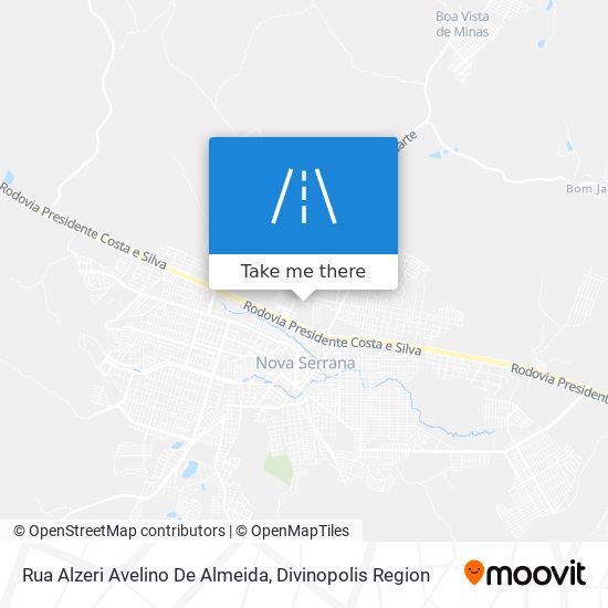 Rua Alzeri Avelino De Almeida map