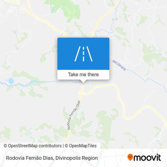 Rodovia Fernão Dias map