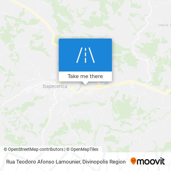 Mapa Rua Teodoro Afonso Lamounier