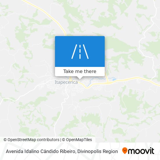 Mapa Avenida Idalino Cândido Ribeiro