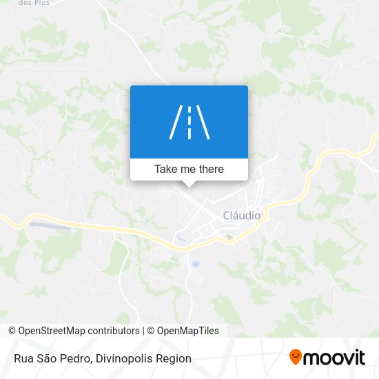Rua São Pedro map