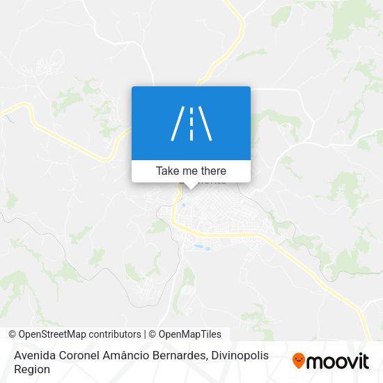 Avenida Coronel Amâncio Bernardes map
