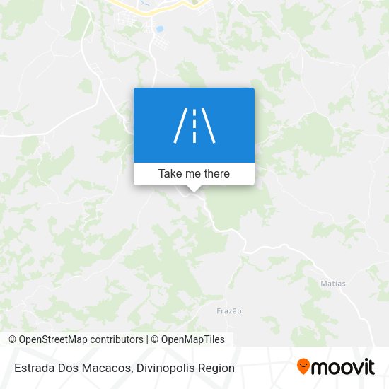 Estrada Dos Macacos map