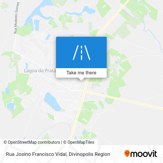Rua Josino Francisco Vidal map