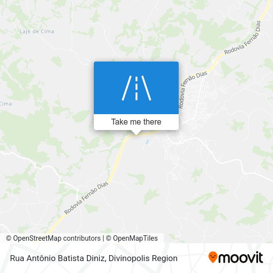 Rua Antônio Batista Diniz map