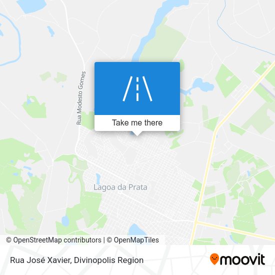 Rua José Xavier map
