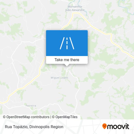 Rua Topázio map
