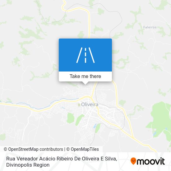 Rua Vereador Acácio Ribeiro De Oliveira E Silva map