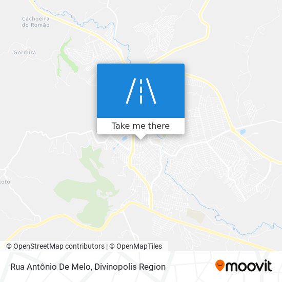 Mapa Rua Antônio De Melo