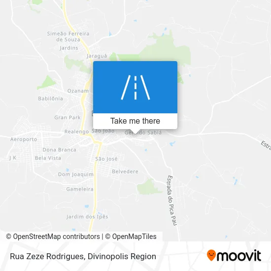Rua Zeze Rodrigues map