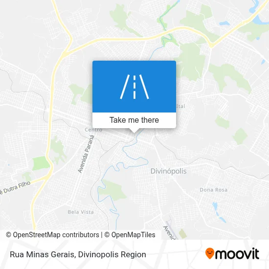 Rua Minas Gerais map