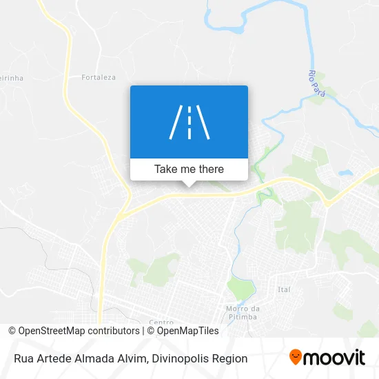 Rua Artede Almada Alvim map