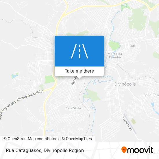 Rua Cataguases map