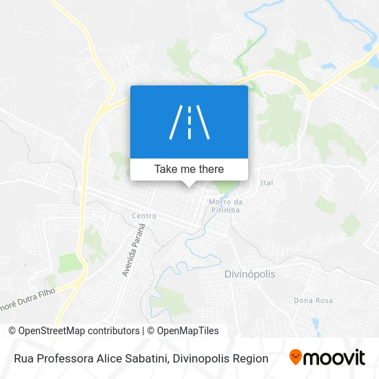 Rua Professora Alice Sabatini map