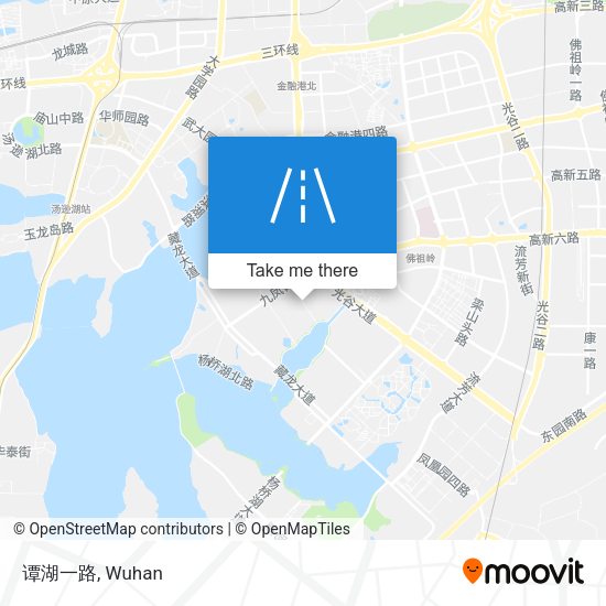 谭湖一路 map